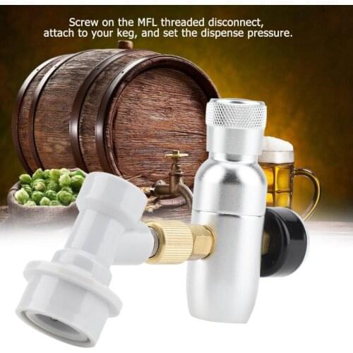 Homebrew CO2 Regulator Premium Regulated Compact CO2 Charger Mini Gas Regulator for Home Draft Beer Brew