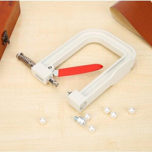 Manual Nailed Bead Machine Round Pearl Rivets Fixing Beading Manual Beading Clothes Cap Pearl with Mold Repair