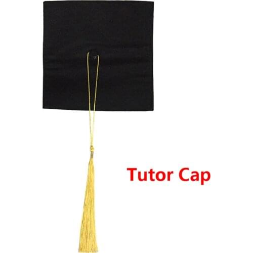 School Graduation Party Tassels Cap Mortarboard University Bachelors Master Doctor Academic Hat NEW Black Mortar Board