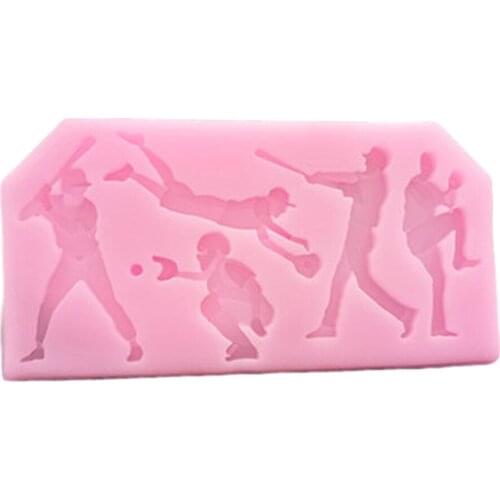 Silicone Molds DIY Sports Silicone Mould Used For Making Cake Decoration Decor Handmade Ice Cream Chocolate Pastry Mold Soccer
