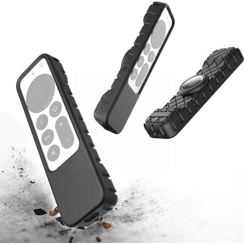 TV Remote Control Silicone Protective Case Soft Cover Anti-Slip Skin Shell TV For Apple Proof 4k Protection Dust Accessorie K0O0