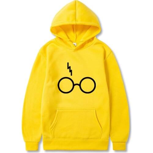 Harrys Potters Hoodies Sweatshirts Men Women Glasses Print Winter Fleece Long Sleeve Hoodie Coat Harajuku Hooded Sudadera Hombre