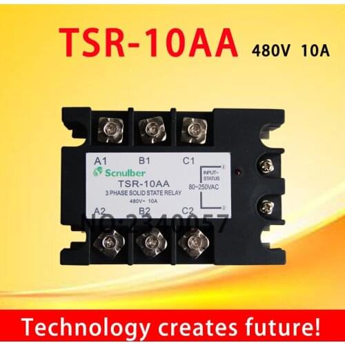 10A AC control AC three phase Solid state relay TSR-10AA 480v` input status:80-250VAC