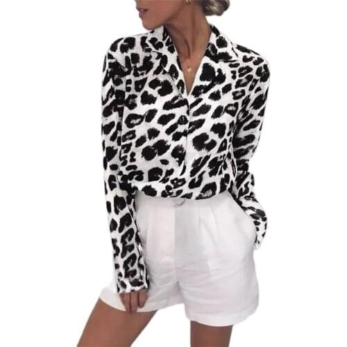 YDTOMM Leopard Blouses