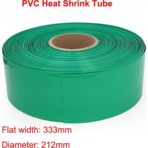 1 Meter Width 333mm PVC Heat Shrink Tube Dia 212mm Lithium Battery Pack Insulated Film Wrap Protection Case Wire Cable Sleeve