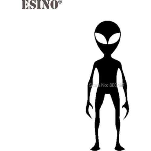 10 x Car Styling New Fashion Deco ration Car Accessory Cartoon Standing Alien Creative Reflective Stickers Car Whole Body Decal