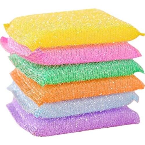 24 Pcs Kitchen Sponge Dishwashing Cloth Dishwashing Sponge Daily Necessities Magic Dishwashing Chopsticks Cleaning Cloth