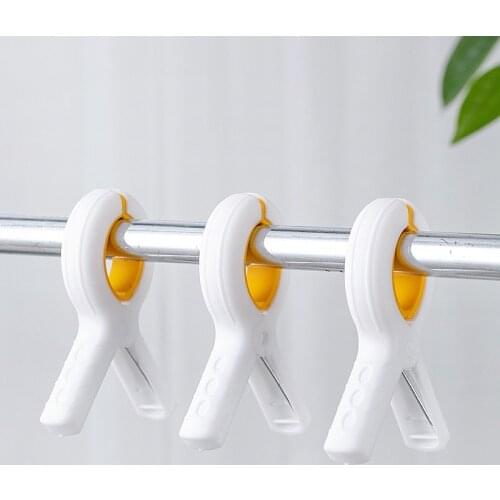 3pcs Large Bright Colour Clothes Clip Plastic Beach Towel Pegs Clothespin Clips To Sunbed Home Wardrobe Storage High Quality