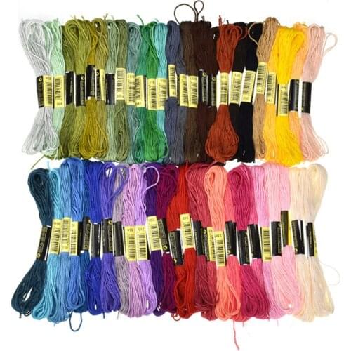 300/447 Pcs 8 Meters Cross Stitch Threads Colorful Embroidery Thread Skeins Craft Dofferent Gradient Color Thread