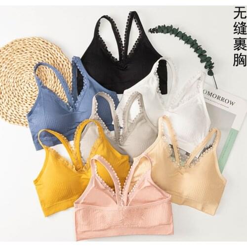 3D Sexy Lingerie Seamless Sport Bra Strapless Top Bra Push Up Bralette Brassiere Women Underwear lace strap bra wrap girl vest