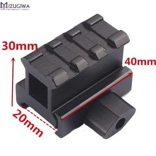 Quick Release 20mm Picatinny rail scope mount Riser High Profile Riser Mount 3 slots scope mount 20mm Picatinny Rail For Rifle