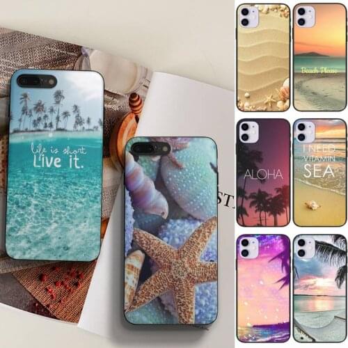 Summer Beach Relax Starfish Aloha Sea Ocean Phone Case Fundas Shell Cover For Iphone 6 6s 7 8 Plus Xr X Xs 11 12 13 Mini Pro Max