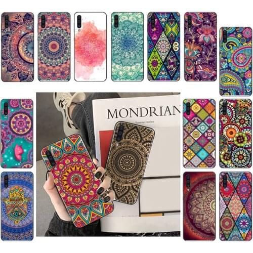 Mandala flower totem Phone Case For Samsung A41 A31 A50 51 A32 A70 A71 A52 A30 A11 A12 A72 M31 A21