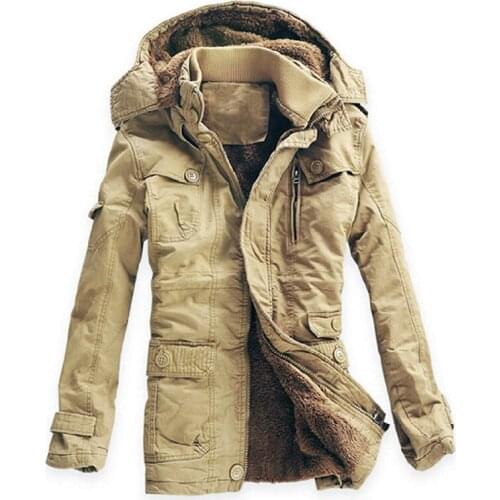 DQIYU Men's Parkas With A Hood