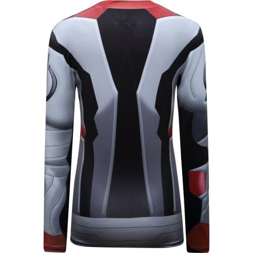 Factory Hot Sale Female Compression Women Long Sleeve Tshirt 3D Comicis Funny Women Tights