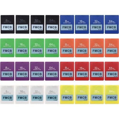 FMCB v1.953 Memory Card for PS2 Playstation- 2 Free McBoot Card 8 16 32 64MB