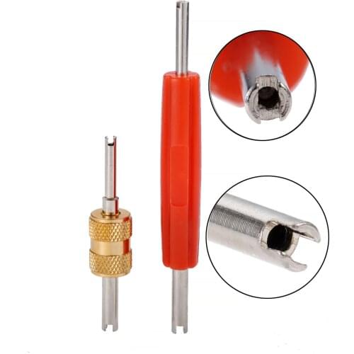 Air Conditioner Schrader Valve Stem Core Remover, Removal Tool for R134 R12 AC Car AC Repair, Dual Head Tire Repair Tools