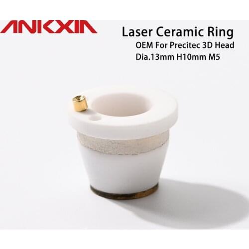 OEM Precitec Mini Ceramic For 3D Pipe Cutting Machine Fiber Laser Cutting Manipulator Dia.13mm H10mm M5