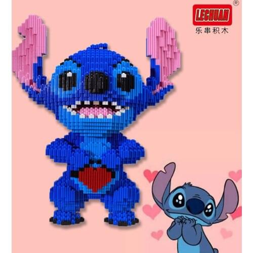 New 5217pcs+ Magic Blocks Heart Stitch Figure Big Model Mini Assembled Mirco Bricks For Connection Block Toys