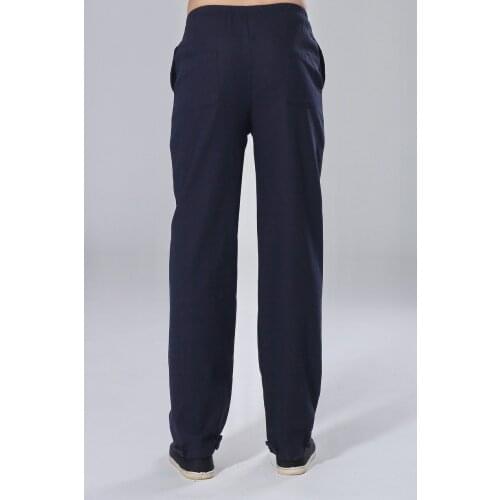 New Arrival Chinese Mens Kung Fu Trousers Cotton Linen Kung Fu Pant Tai Chi Pants Wu Shu Pants Size M L XL XXL XXXL W23