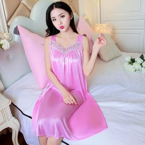 Maternity Sleepwear Sexy Lace Dress Summer Womens Loose Sleeveless Dress Long Skirt Maternity Care Pajamas Thin Nightdress