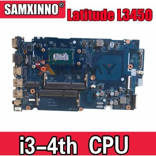 Original Laptop motherboard For DELL Latitude L3450 i3-4005U Mainboard CN-019XXT 019XXT LA-B071P SR1EK DDR3
