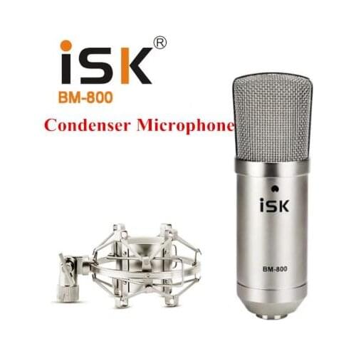 Promotion Original new ISK BM-800 professional recording microphone condenser mic for studio and broadcasting