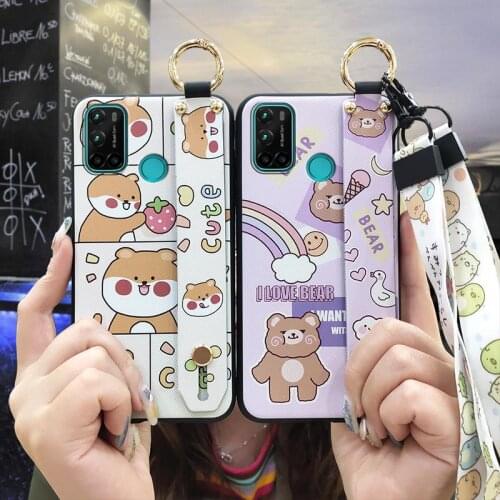 Soft Durable Phone Case For Vsmart Joy4 TPU Cover For Girls Anti-dust Black Case Shockproof Anime