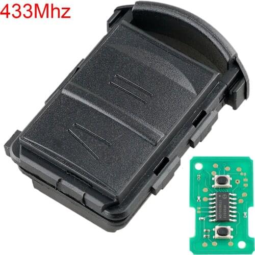 433Mhz 2 Buttons Remote Auto Car Key Replacement Accessory Fits for Vauxhall Opel Corsa Combo Cars Vehicles SUV Trucks