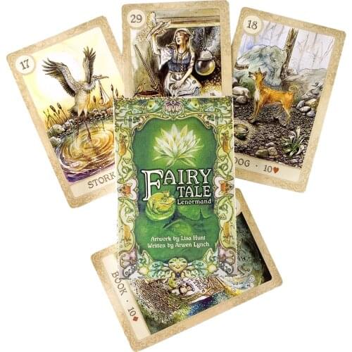 Green Packaging Small Fresh Card Fairy Tale Lenormand Tarot Cards Playing Cards Miniatures Fate Divination Oracle Board Game
