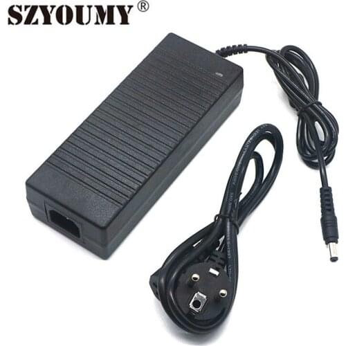 SZYOUMY DHL Free shipping AC100-240V To DC12v 12.5A Power Supply Adapter EU US AU UK Plug For led strip lighting