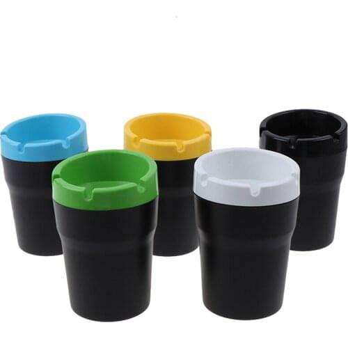 Storage Box Organizer Living Room Home Office Bathroom Desk Ashtrays New ABS Car Ashtray Portable Pocket Ashtray Ash Tray