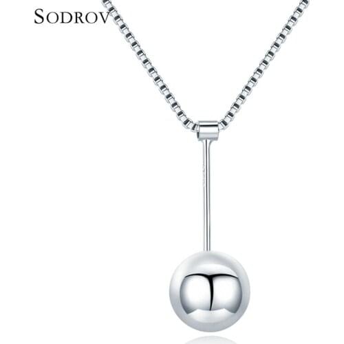 925 Sterling Silver Unique Leaves Pattern Brief Pendant Necklaces for Women Charming Fine Jewelry joyas de plata 925 N010