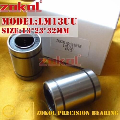 ZOKOL LM13 UU bearing LM13UU linear motion bearing 13*23*32mm