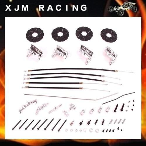 1/5 Rc Car racing parts Four-wheel line/cable brake system kit fit hpi rovan km baja 5b/5t/5sc