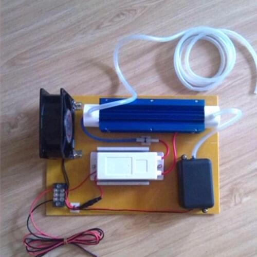 110V 220VAC Output 5g/h 20KHZ 5KV 75W Water Treatment Ozone Generator Disinfection Purifier Set Power+Tube+Fan+Pump