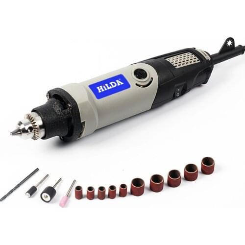 15Pcs Grinding Tool Set 400W Mini Electric Grinder with 6 Position Variable Speed for Dremel Rotary Tools Grinding Power Tools