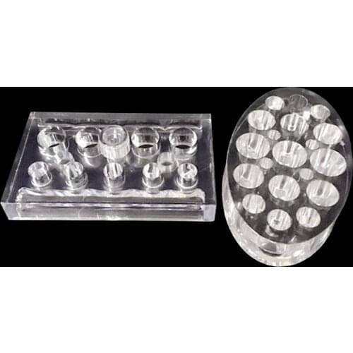 2Pcs/Set Permanent Makeup Tattoo Plastic Crystal Pigment Cup Shelf Used For Various Sizes of Pigment Cups Accessories Supply