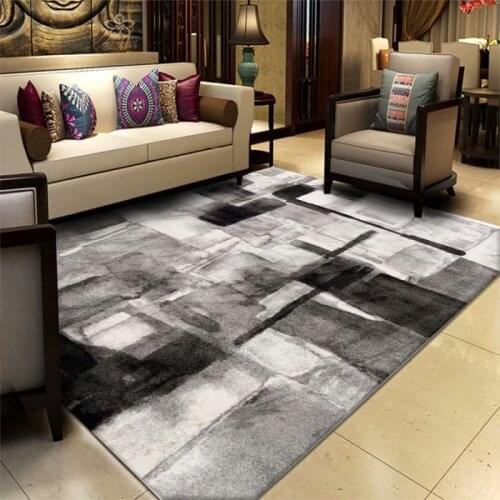 Geometric Abstract Living Room Carpet Floor Mat Home Table Rug Bedroom Decor Home Decor Anti-Slip Carpets