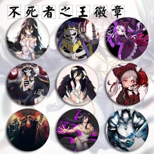 Anime Yaerbede Bone King Badge Overlord Undead King Anime Peripheral Badge Brooch Pendant