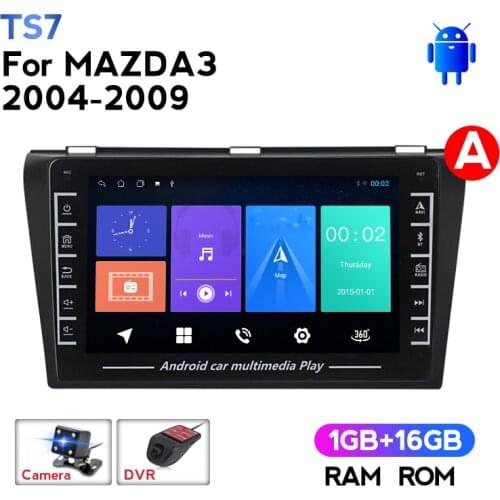 HD1280*720 Android System Car Radio Multimedia Player For Mazda 3 bk 2004 2005 2006 -2013 Car Navigation GPS WIFI BT No 2din DVD