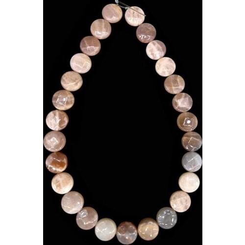15mm Wholesale Love Beads Natural Stone Coin Sunstone Roundel Faceted Beads for Jewelry Making DIY Beads Bracelets Yoga Energy