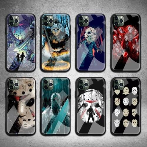 Jason voorhees Phone Case Tempered Glass For iPhone 11 Pro XR XS MAX 8 X 7 6S 6 Plus SE 2020 case