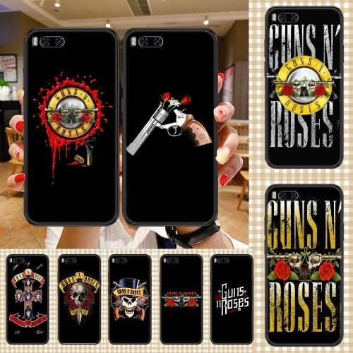 Rock Band Guns N Roses Phone case For Xiaomi Mi Max Note 3 A2 A3 8 9 9T 10 Lite Pro Ultra black trend shell painting prime tpu