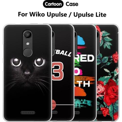 JURCHEN Tpu For Coque Wiko Upulse Lite Case Silicone Soft For Wiko Upulse Cover Cartoon 3D Cute For Wiko U Pulse Lite Case Cover