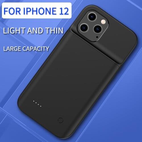 Battery Charger Case For iPhone 12 Pro Max Charging Power Bank Case For iPhone 12 Mini Slim Silicone shockproof Power Case