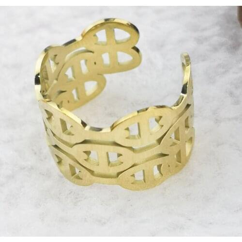 Girl Ring Hot Sell Classic Style Gold Color Luxury Women Fashion Stainless Steel Roxi Jewelry