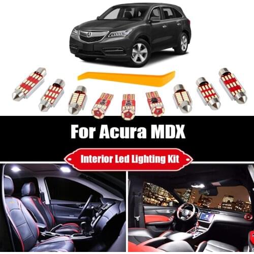 For Acura MDX 2001-2020 Canbus Vehicle LED Interior Map Dome Reading Trunk License Plate Lights Kit Car Accessories