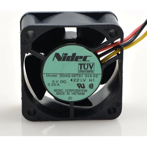 FOR Nidec d04g-05ts1 01AH 5V 0.25a 40204cm double ball cooling fan
