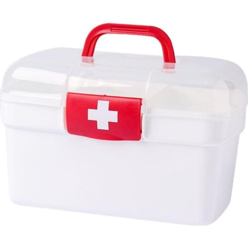 Family Home Medicine Chest Cabinet Health Care Plastic Drug First Aid Kit Box Storage Box Chest of Drawers for Home Baby Storage